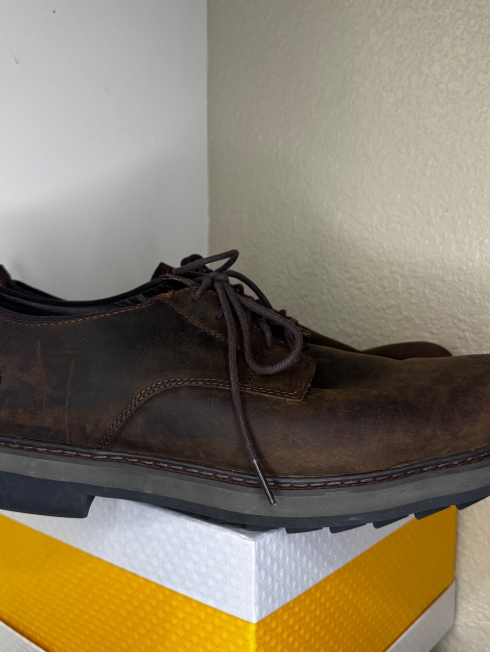 Timberland Squall Canyon Waterproof Oxfords Mens 11 Brown Leather A1R38